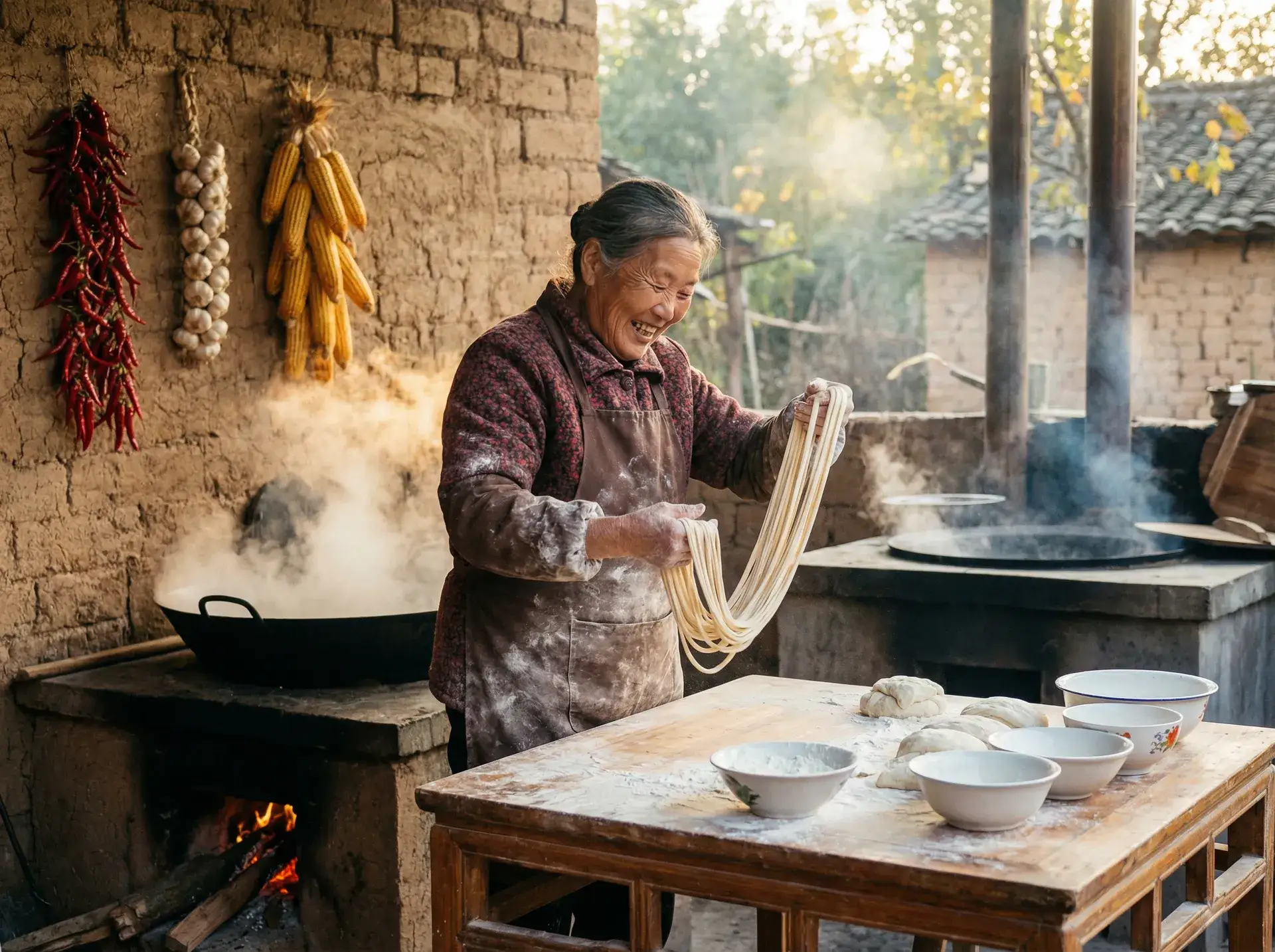 农家大嫂手擀面 - 8x在线视频.com 乡村美食